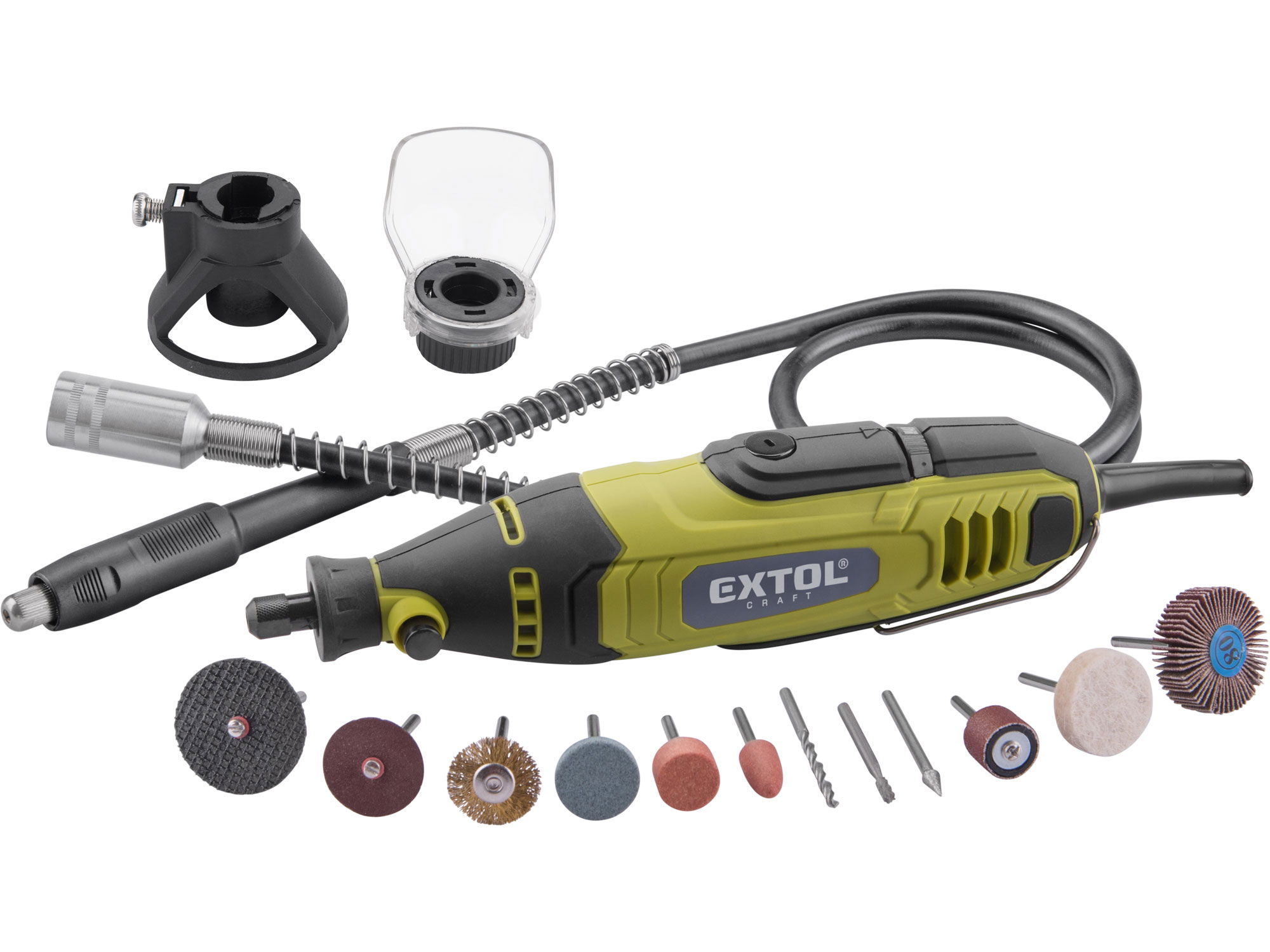 Extol 404117 mini köszörű- és fúrógép (tartozékokkal) termék fő termékképe