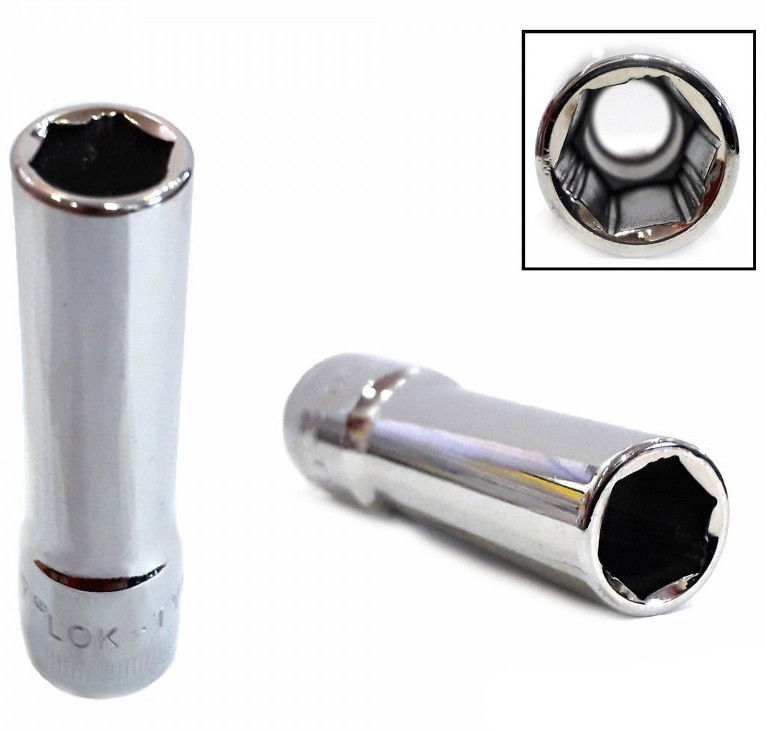 Welzh Werkzeug 1234-4-WW 3/8"-os 6 lapú Lok-Typ dugókulcs fej, hosszított kivitel, 11 mm termék fő termékképe