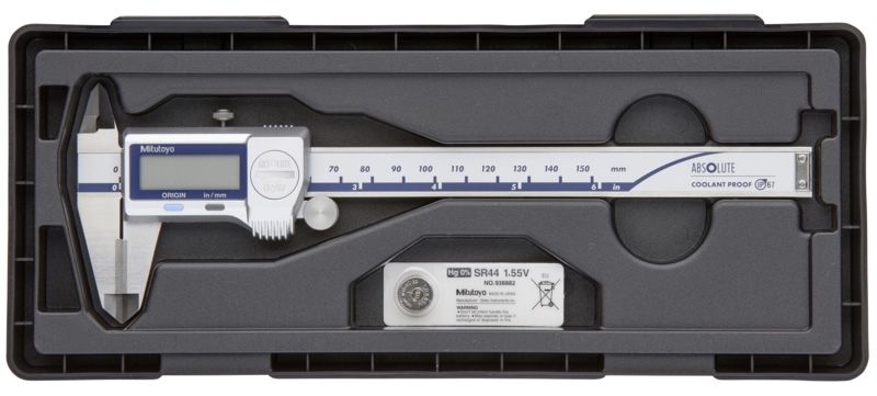 Mitutoyo ABSOLUTE Digimatic IP67 keményfém betétes digitális tolómérő, 0-6", 0.0005" (0.01 mm) (500-733-20) termék fő termékképe