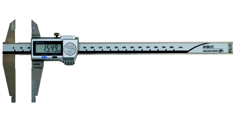 Mitutoyo ABSOLUTE Digimatic tolómérő lekerekített és éles mérőpofával, IP67, 0-200 mm, 0.01 mm (551-301-20) termék fő termékképe