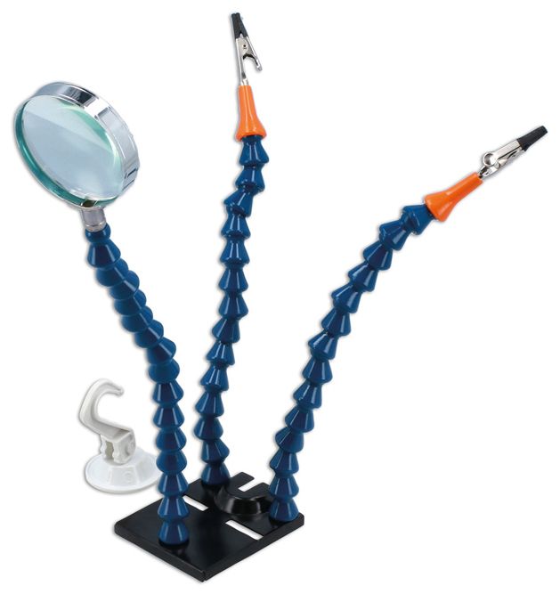 Laser Tools LAS-8252 multifunkciós forrasztó állvány csipeszekkel és nagyítóval termék fő termékképe