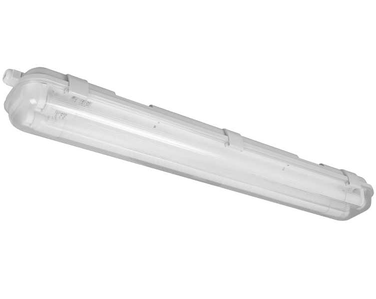 Elmark LED fénycsöves lámpatest, szürke, 1270x131 mm, 2880 lm, 6500 K, 2x18 W termék fő termékképe