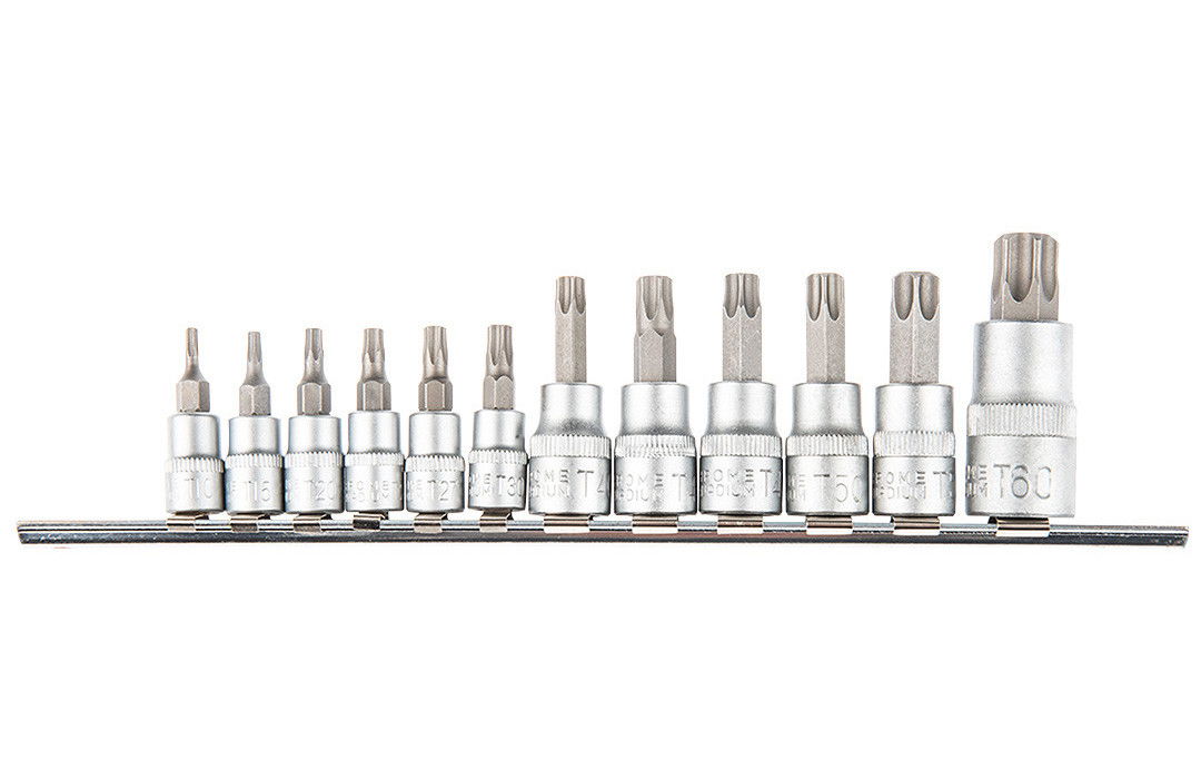 Topex 39D342 torx dugóbit készlet, 1/4", 3/8", 1/2", 12 részes termék fő termékképe