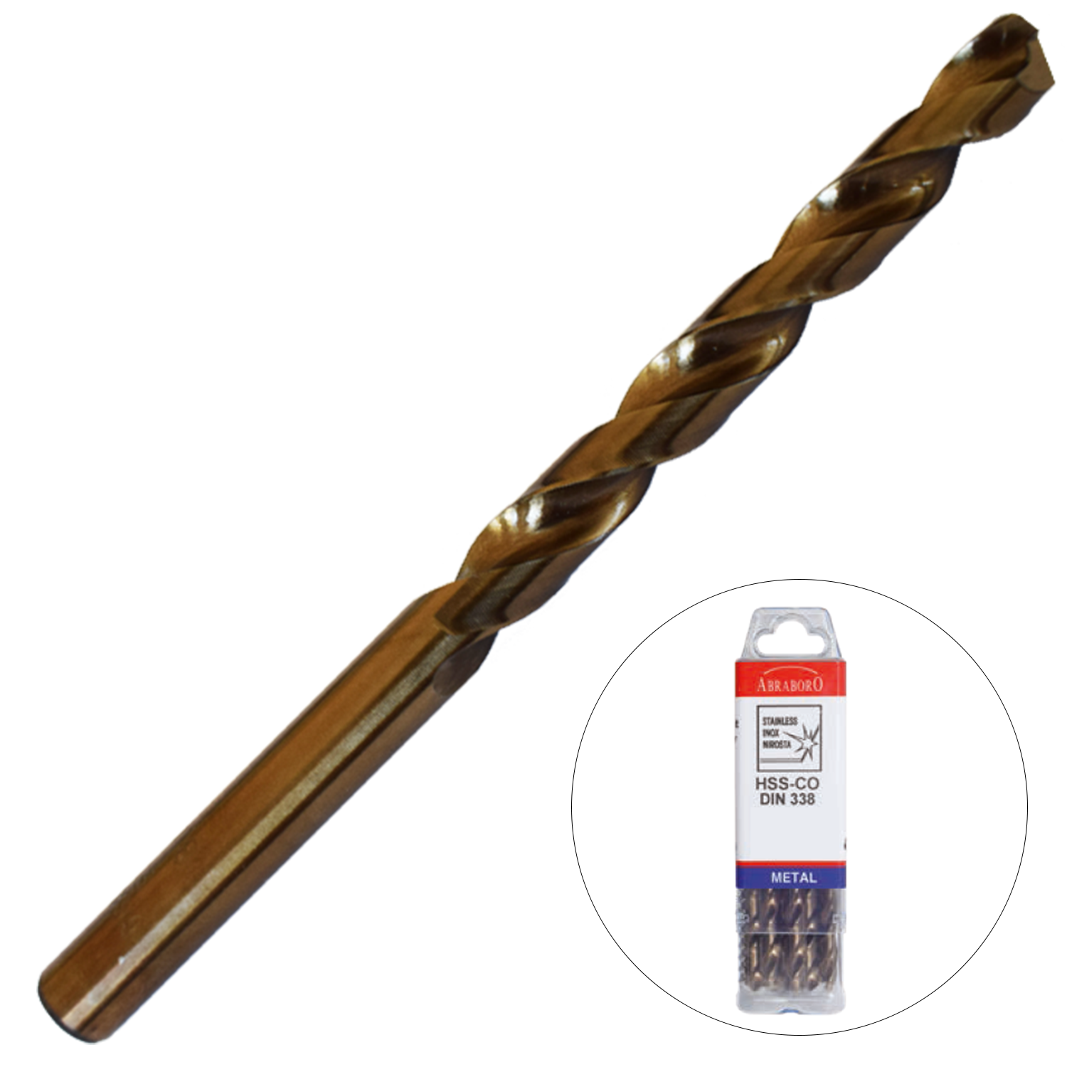 Abraboro 4.5 x 80 / 47 mm HSS-Co fémcsigafúró X-Pack, 10 db/csomag termék fő termékképe