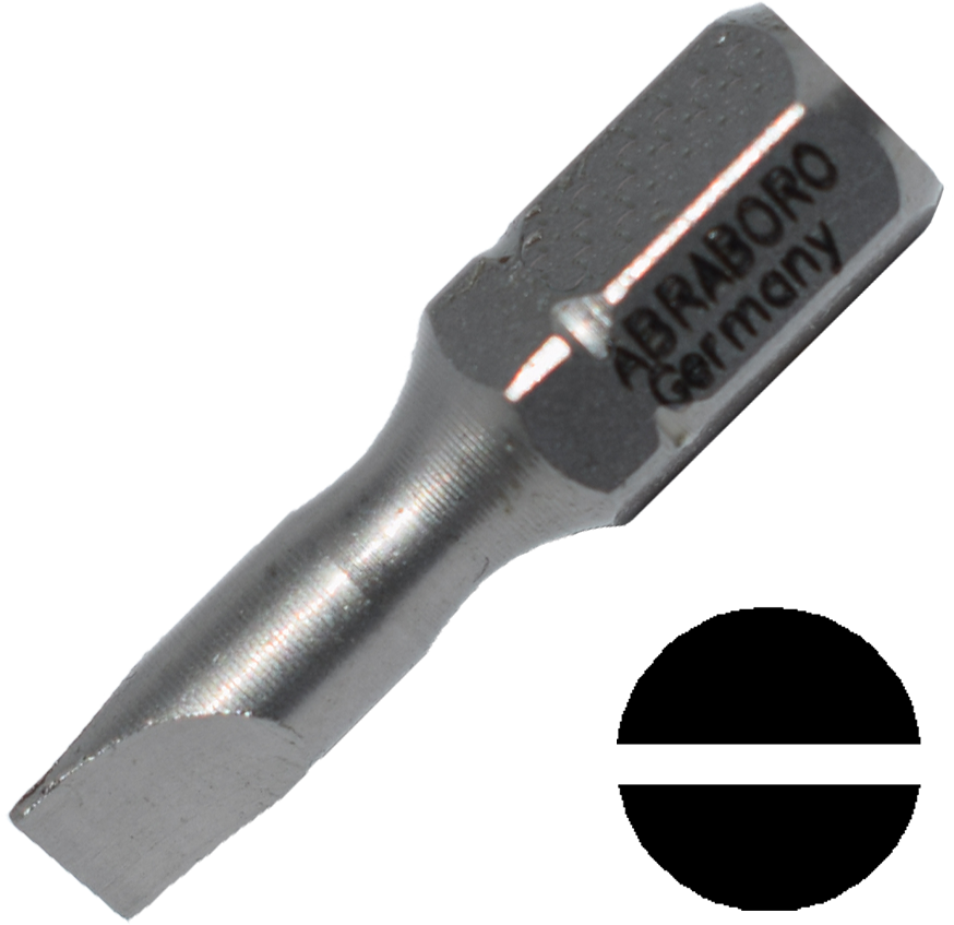 Abraboro 1.2 x 6.5 x 25 mm lapos SUPRA bit, 10 db/csomag termék fő termékképe