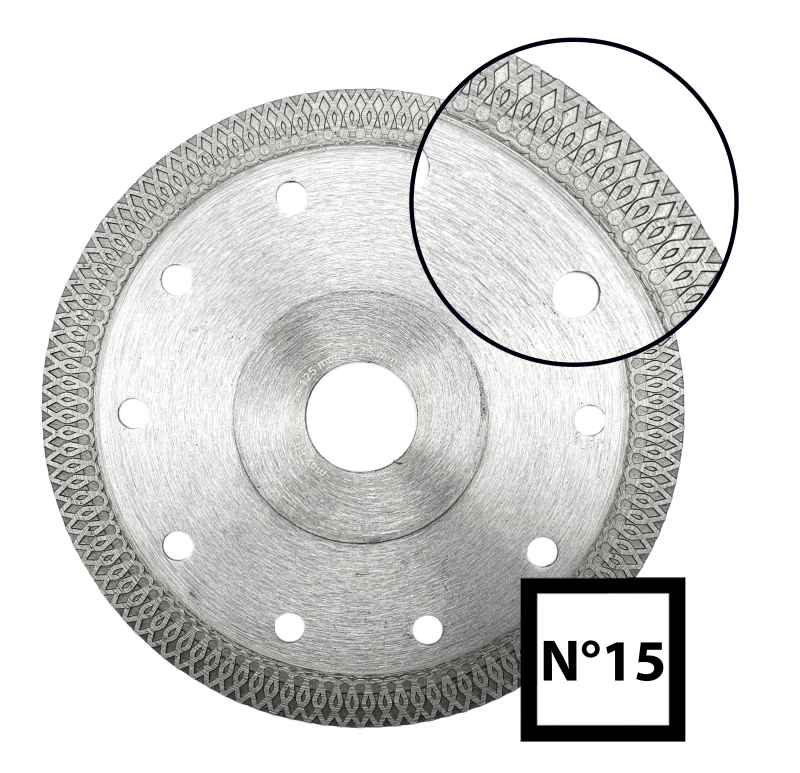 Abraboro 230 x 25.4 / 22.23 mm No.15 gyémánttárcsa termék fő termékképe