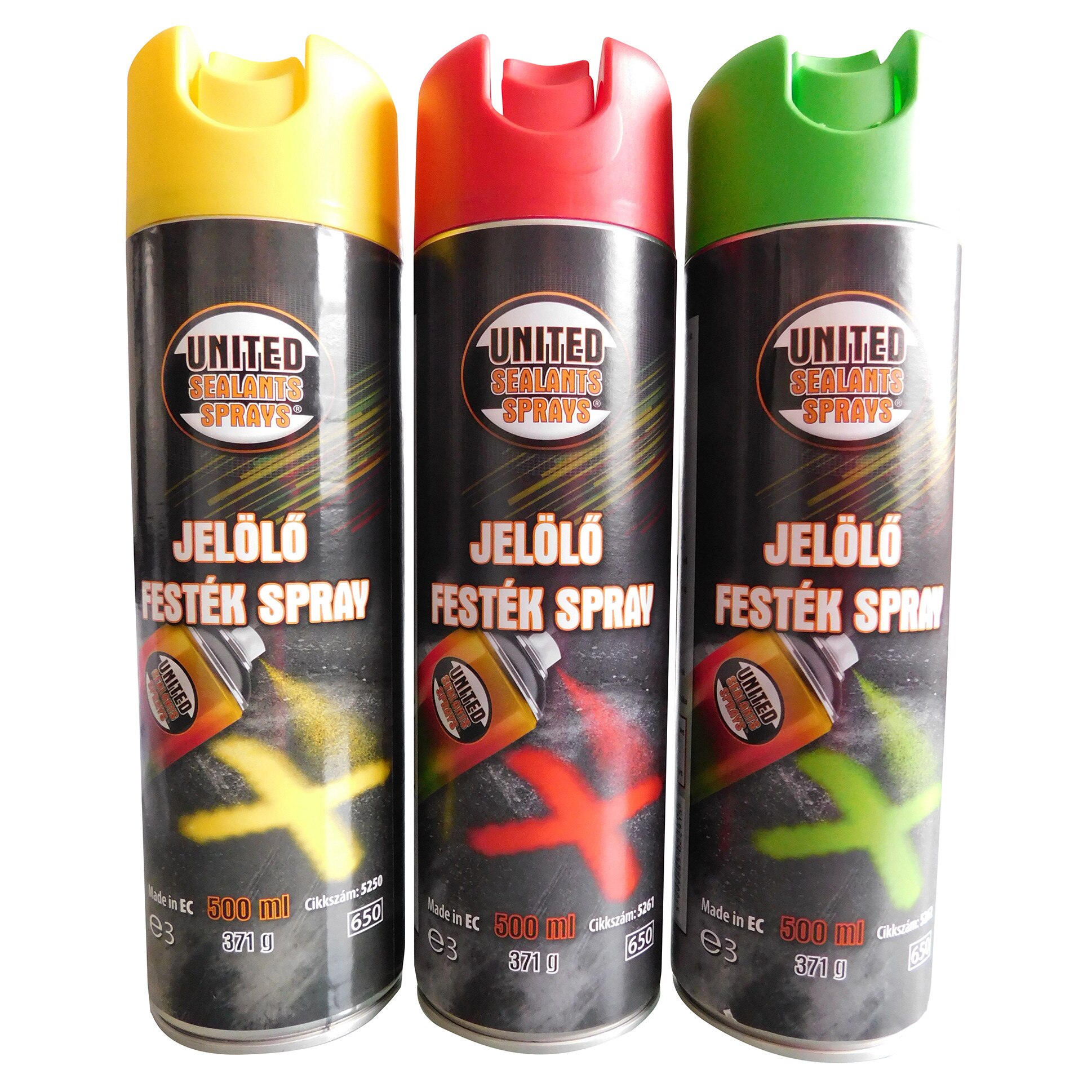 United Sealants Jelölő festék spray Zöld 500 ml termék fő termékképe