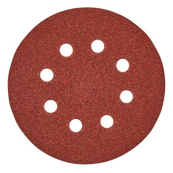 Milwaukee Tépőzáras csiszolólap, Ø 125 mm, 8 lyukú, 40-es finomság, 50 db/csomag termék fő termékképe