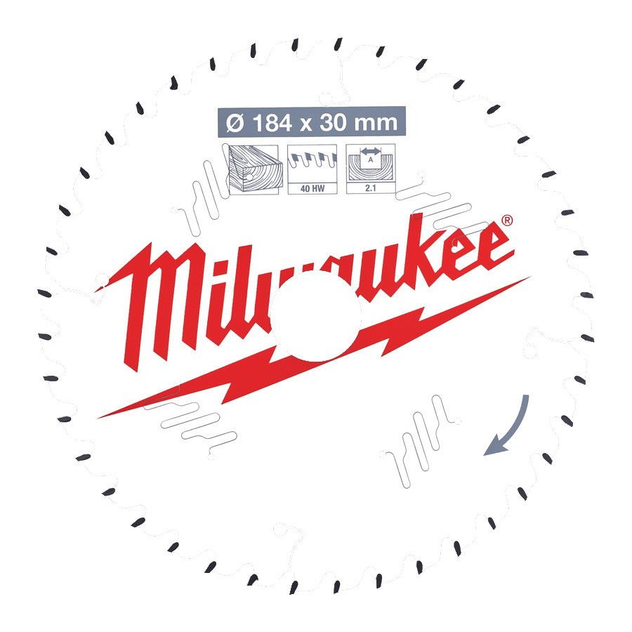 Milwaukee CSB P W körfűrészlap 184/30/40ATB termék fő termékképe