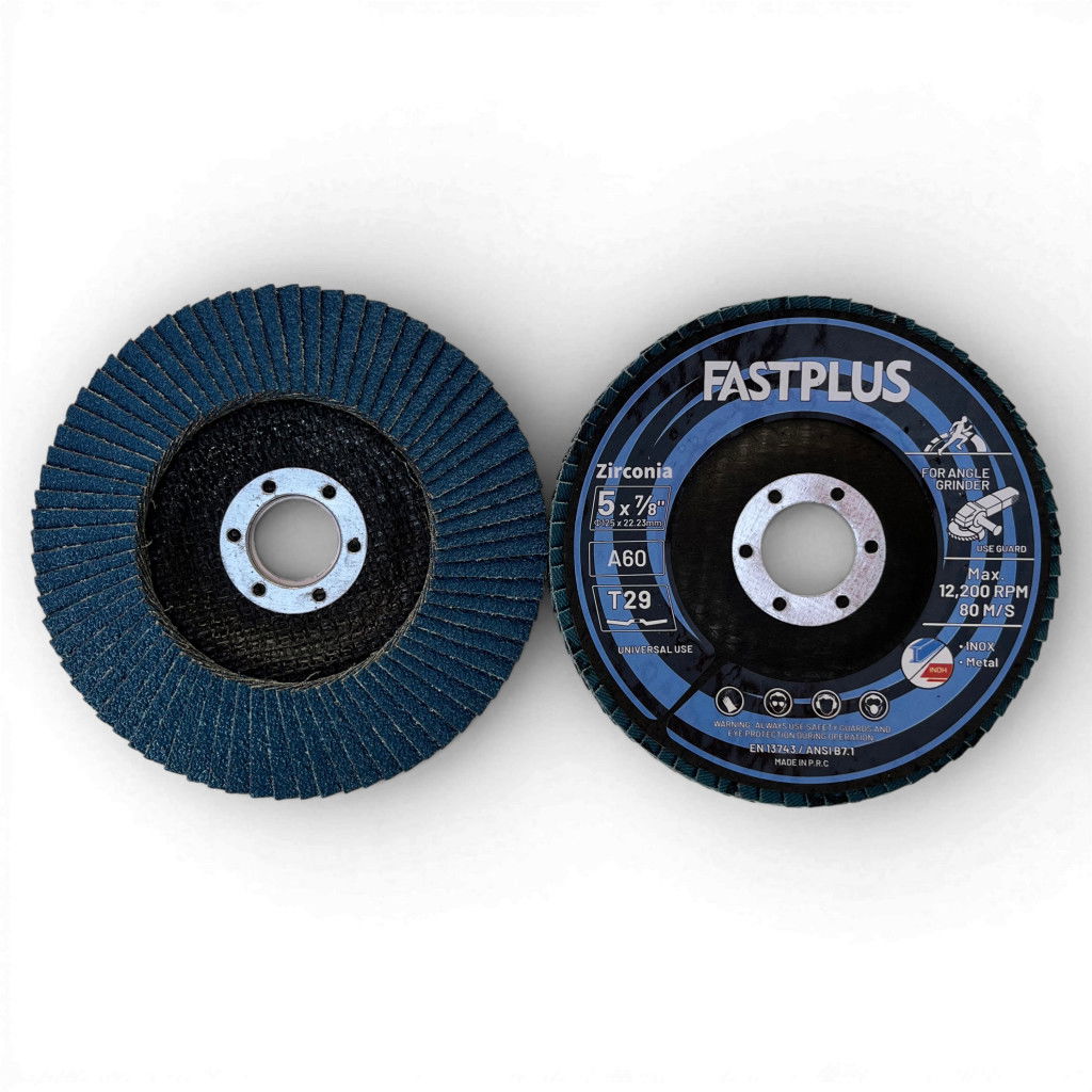 BSP FASTPLUS kúpos lamellás tárcsa 125 P60 | acél - Inox | 10db/csomag termék fő termékképe